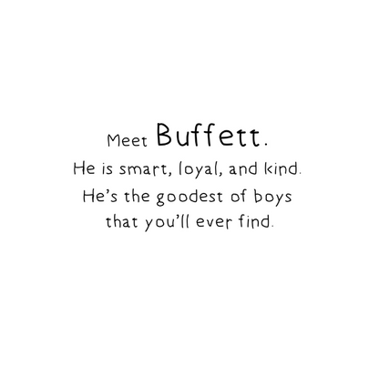 Buffett & His Boy by Lexie Yut